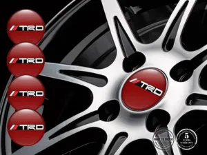 Toyota TRD Rim Decals Version Domed Sticker Upgrade